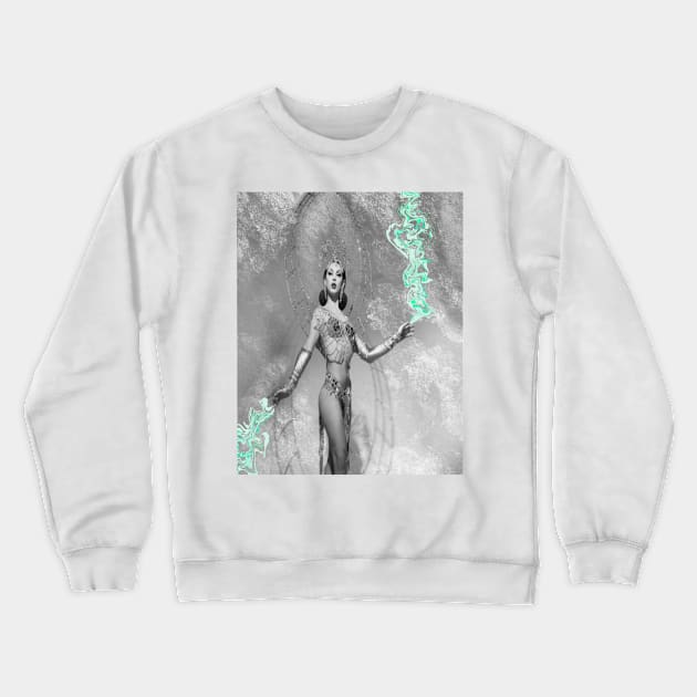 Violet Chachki trippy Halloween design 3 Crewneck Sweatshirt by KalanisArt